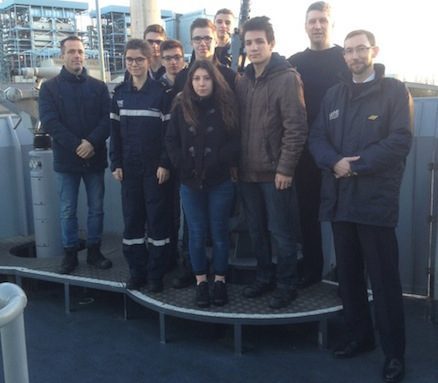 Visite du navire Latouche Tréville avec le groupe des secondes MEI en option Marine Nationale