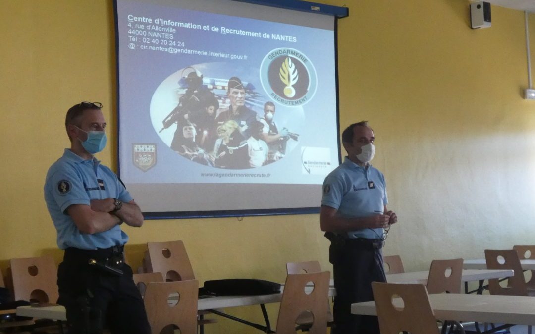 Présentation des métiers de la Gendarmerie – Lundi 29 mars