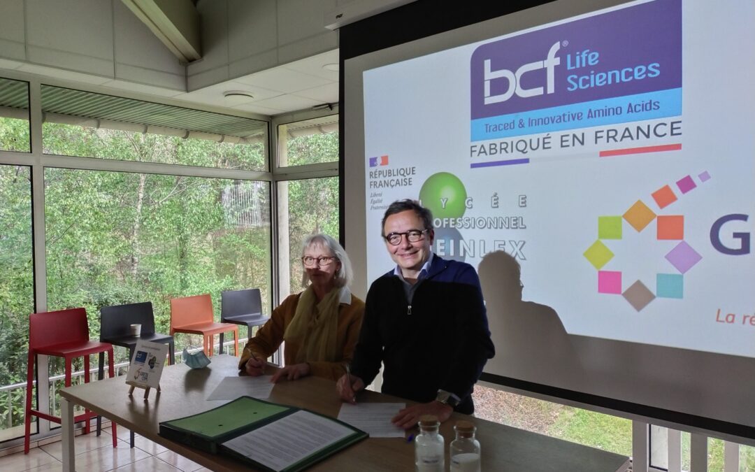 Signature d’un partenariat avec l’entreprise BCF Life Sciences